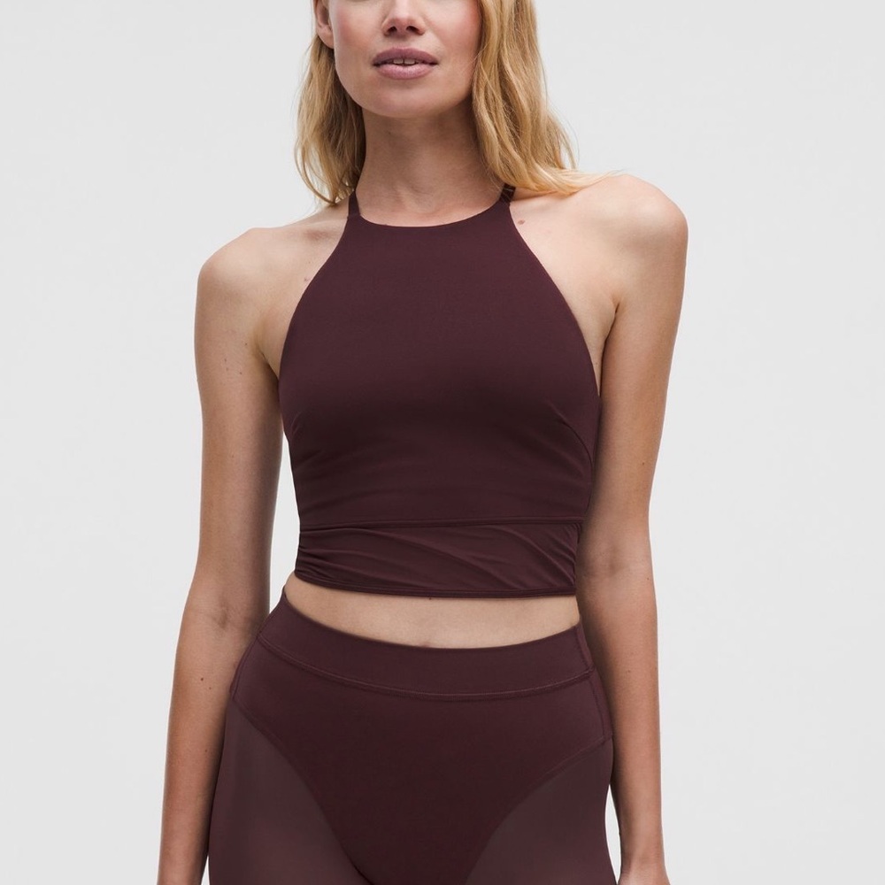 lululemon athletica Nulu High-Neck Mesh-Hem Tank Top
Light Support, B/C Cup
